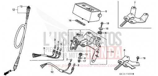 COMPTEUR DE VITESSE (B/DK/ED/U) XR250RR de 1994